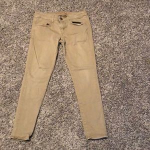 Khaki skinny jeans